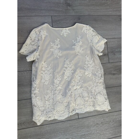 Show Me Your Mumu embroidered white lace top size xs - Picture 2 of 4